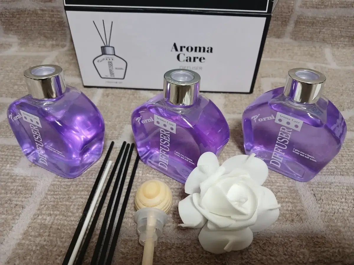 p.o.rni Aroma Care Diffuser 3-Piece Set