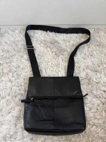 해밀턴 가죽 숄더백 블랙