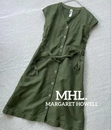MHL. 코튼 린넨 점퍼 스커트 원피스 사이즈 I