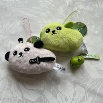 콩 마스코트 스트랩 3개 세트