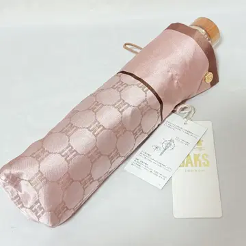 새상품급 DAKS 덕스 접이식 우산 DD 로고 패턴 모노그램 핑크