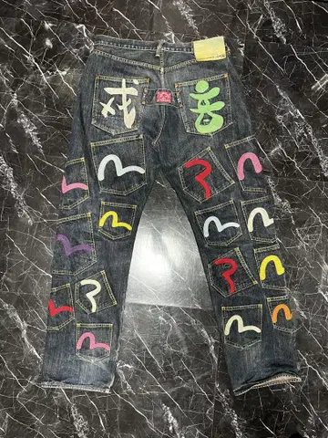Evisu 메니 포켓 자수 SIZE 36