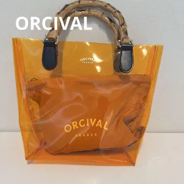 ORCIVAL /BEACH BAG SMALL 클리어 비치 백 S 대나무