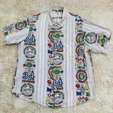 jc de CASTELBAJAC 빈티지 알로하 셔츠 이탈리아제 L