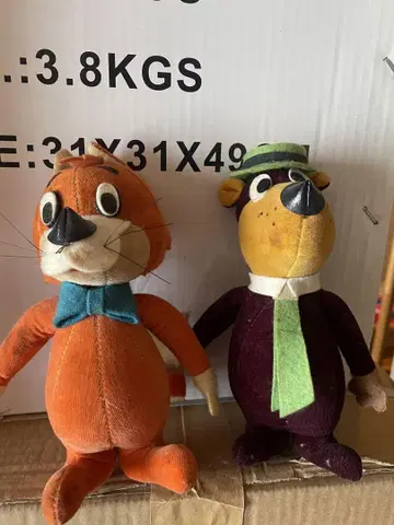 미국제 앤티크 1960년 요기 베어와 한나 바베라의 인형