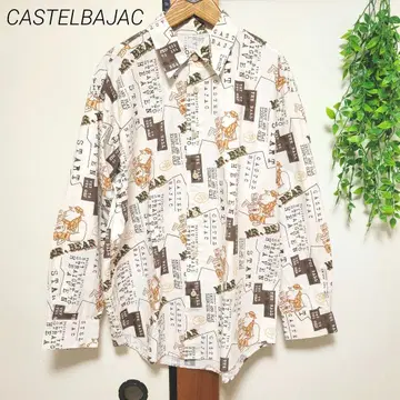 CASTELBAJAC 까스텔바작 스포츠 셔츠 올 패턴 소 패턴 cow