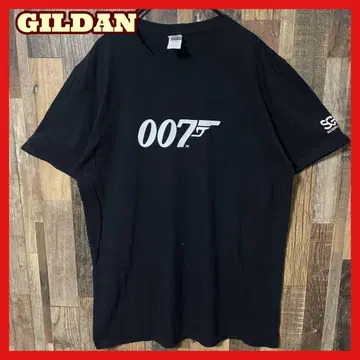 007 영화 제임스 본드 L 길단 블랙 구제 의류 반팔 티셔츠