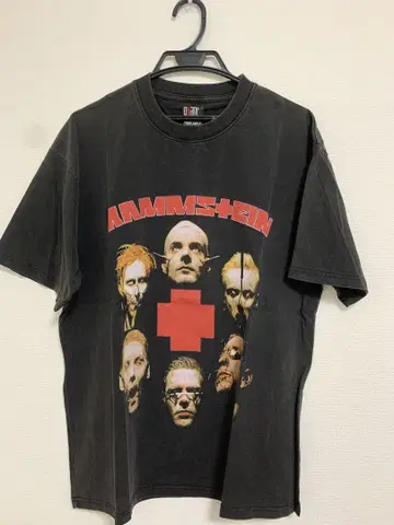 RAMMSTEIN 람슈타인 티셔츠 블랙 빈티지 가공 L