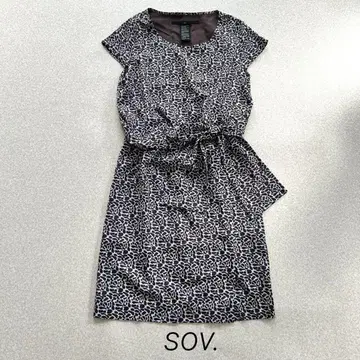 K0844 sov. 소브 원피스 일본제 여성용 패턴 제품 허리끈 여름옷