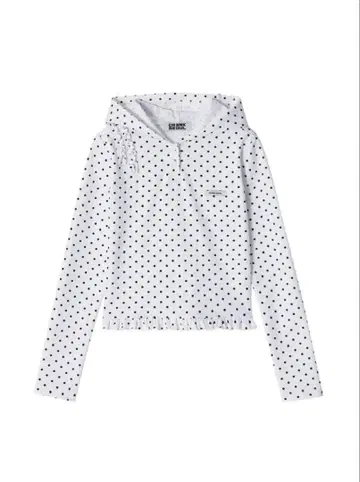crank 크랭크 dot frill hoodie