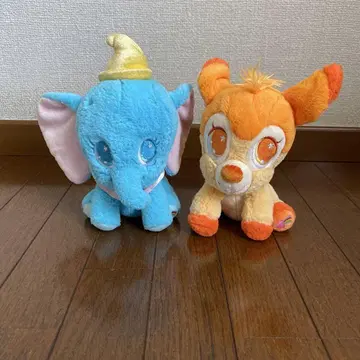 디즈니 덤보 밤비 봉제 인형 하트 랜드 2개 세트