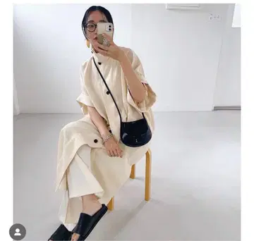 todayful 하프 슬리브 코튼 코트