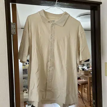 LADY WHITE CO. 베이지 피케 셔츠 USA 38