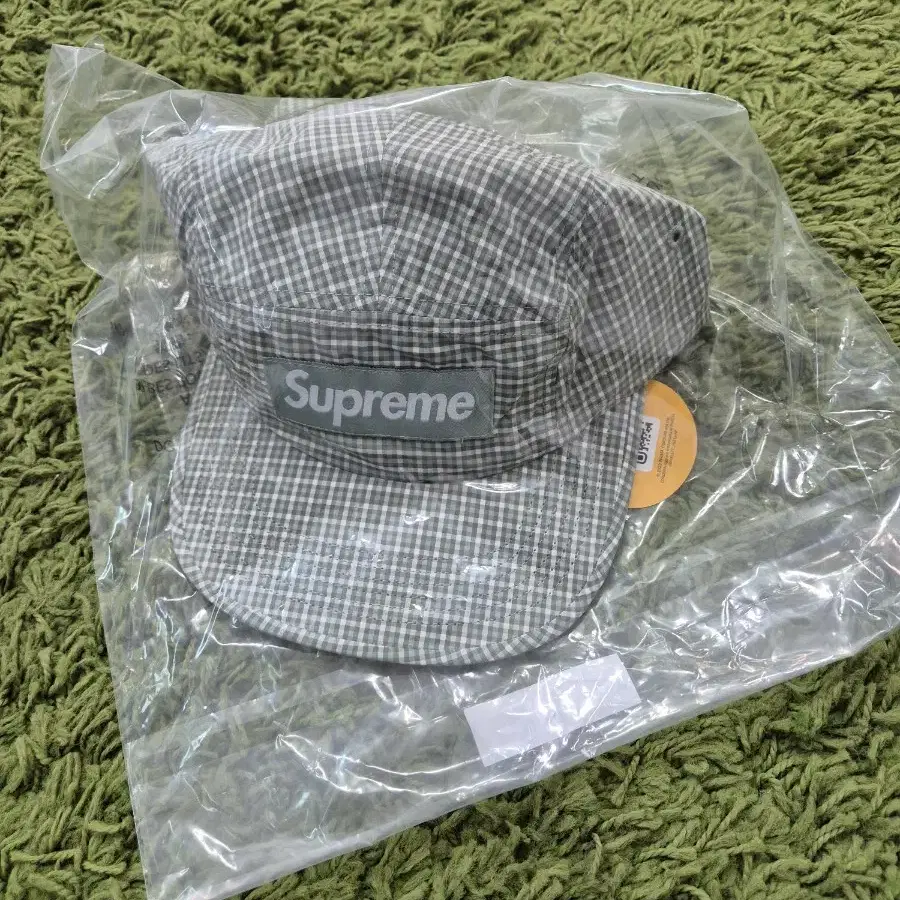 帽子 Supreme Cordura Plaid Camp Cap Olive Supreme Cordura Plaid Camp Cap (SS25) - $54