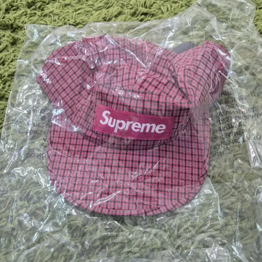 帽子 Supreme Cordura Plaid Camp Cap Olive Supreme Cordura Plaid Camp Cap (SS25) - $54