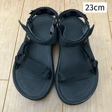 Teva 허리케인 앰프 밑창 스포츠 샌들 블랙 23cm