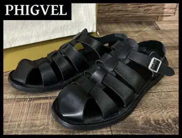 정가 42,900 새상품급 피그벨 20ss 가죽 그루카 샌들 26.5