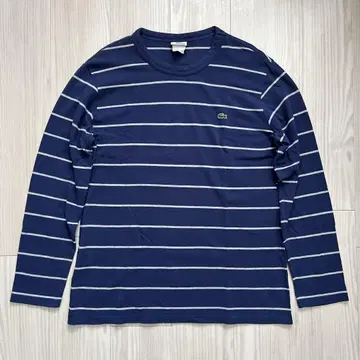 구제 의류 라코스테 LACOSTE 보더 무늬 롱 T 사슴 원단 티셔츠
