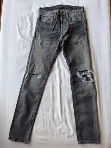 DENIM & SUPPLY 그레이 데미지 데님 28 32