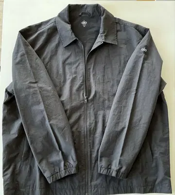 alo 블랙 집업 나일론 자켓 2XL