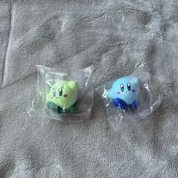 커비 피규어 세트 그린과 파랑