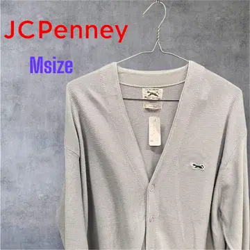 JC Penney 블루 V넥 가디건 M 사이즈 오버 사이즈