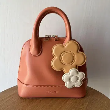 MARY QUANT 플라워 모티브 핸드백
