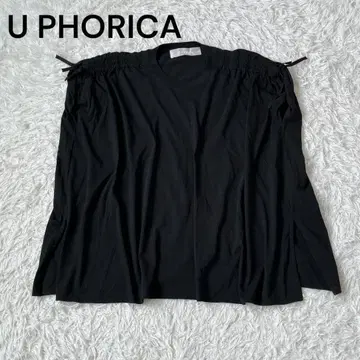 UPHORICA 유포리아 블랙 티셔츠 디자인 슬리브리스