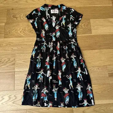 Aloha Blossom 반팔 무릎 기장 원피스 size1
