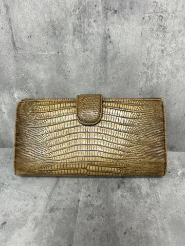 FURLA 훌라 장지갑 크로코 브라운 대용량 이탈리아제