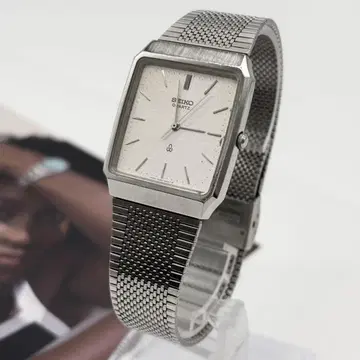 가동 제품 SEIKO 세이코 스퀘어 남성용 손목시계 S-162