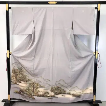 이로도메소데 작가 작품 토야마의 사원 소나무 풍경 무늬 KK-2039