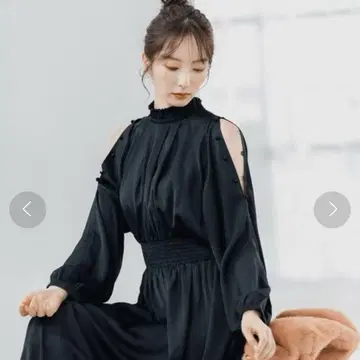 안데뮤 셔링 원피스 새상품급
