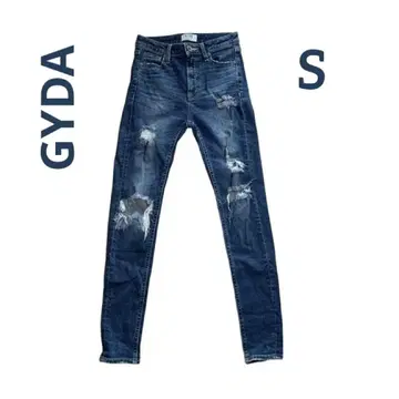 GYDA 제이다 스키니 데님 데미지 진 여성용 S