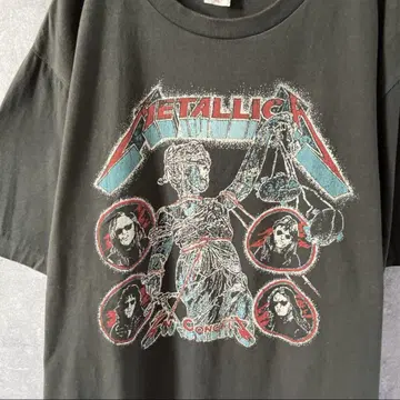 METALLICA 90s 티셔츠 반팔 XL 남성용