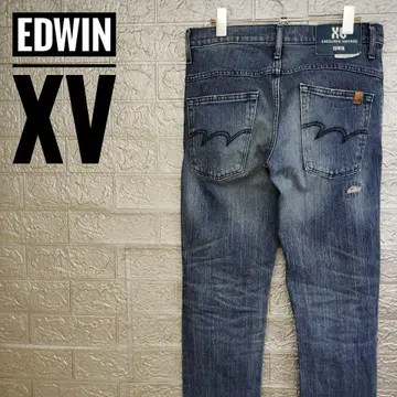 에드윈 EDWIN 구제 의류 데님 팬츠 W28 XV 슬림 청바지 EX32