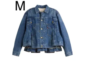 사카이 x LEVI'S 여성 데님 재킷 블루
