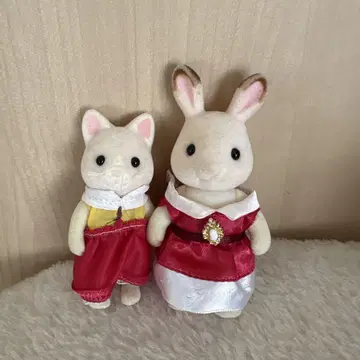 실바니안 패밀리 고양이 토끼 인형