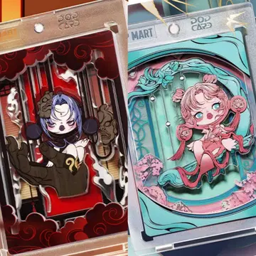 POPMART SKULLPANDA 아트 컬렉션 카드 2개
