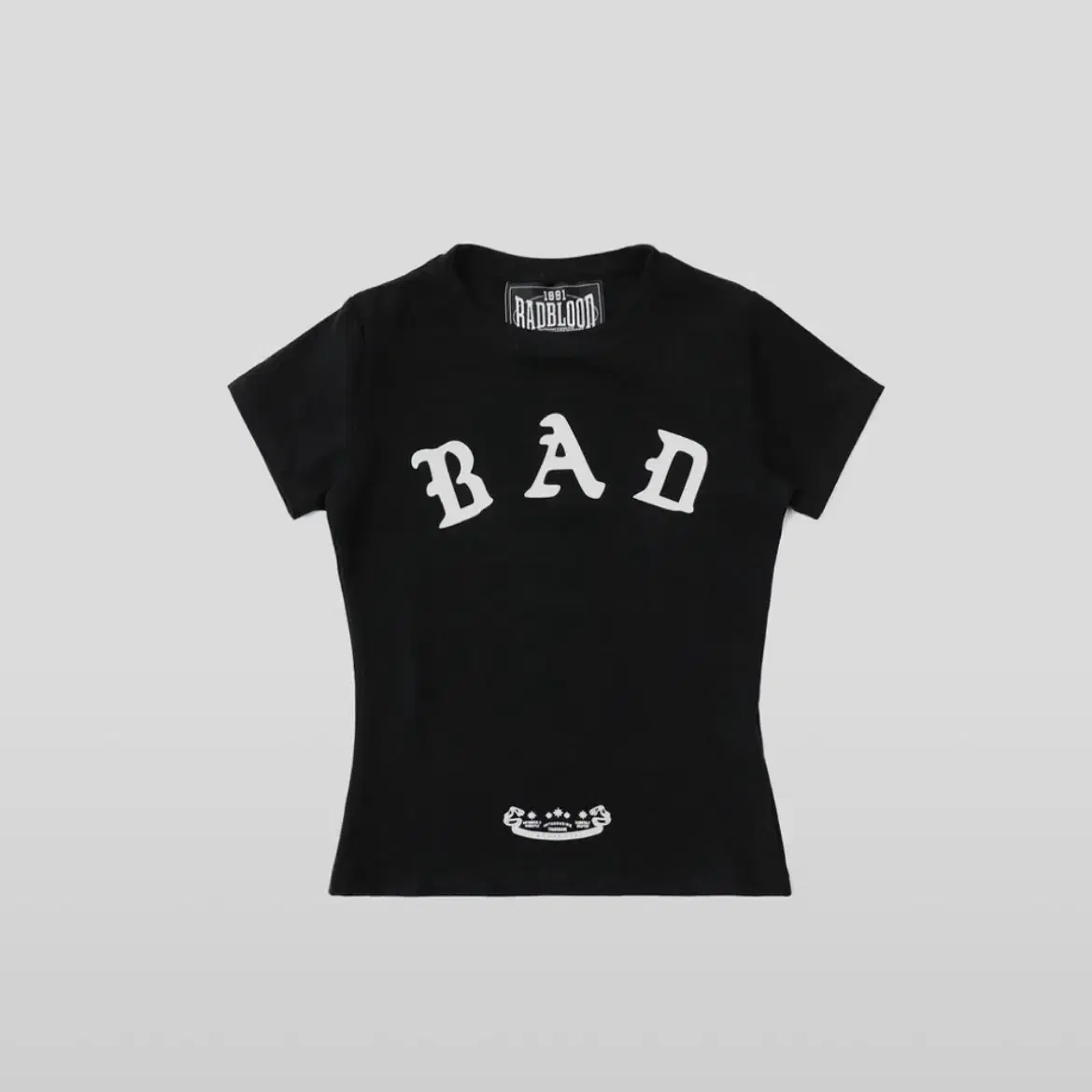 BADBLOOD]Dark Classic Short Sleeve Shirt - Black/Stripe