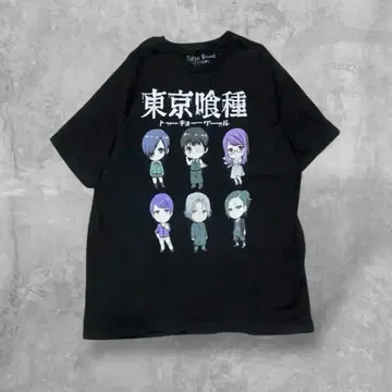 도쿄 구울 TokyoGhoul 티셔츠 블랙 해외 구제 의류 SD 캐릭터