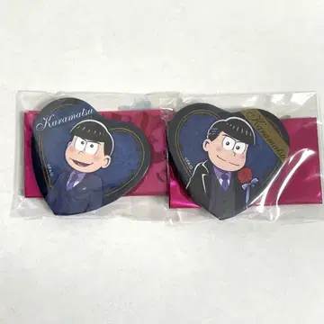 오소마츠 6쌍둥이 프로 캔뱃지 하트 카라마츠