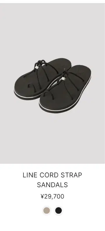 cfcl 시에프시엘 LINE CORD STRAP SANDALS