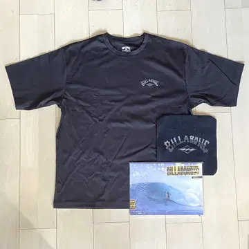 BILLABONG 빌라봉 블랙 티셔츠 A/DIV 스티커 포함
