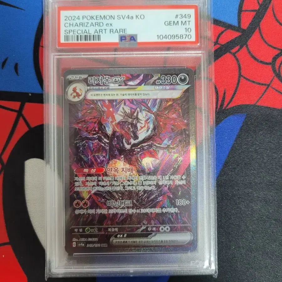 POKÉMON | 포켓몬스터 Pokemon Card Chart Charizard SAR PSA10