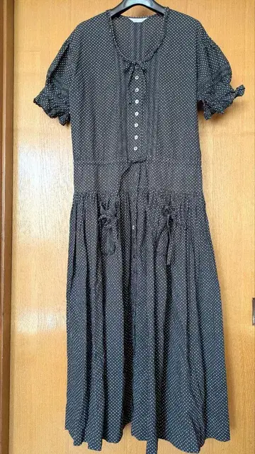 핑크하우스 도트 롱 원피스