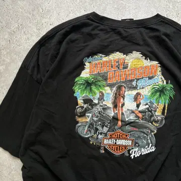 HARLEY DAVIDSON 티셔츠 백 프린트 블랙 5XL