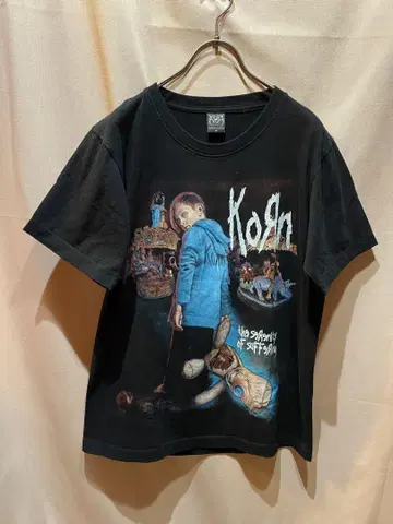 Korn 그래픽 프린트 티셔츠 블랙