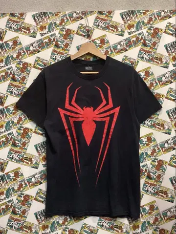 h360 마블 스파이더맨 티셔츠 M 블랙