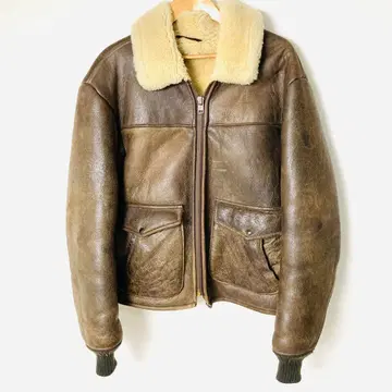 Schott 샷 266s 무스탕 플라이트 자켓 44